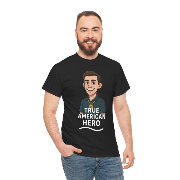 True American Hero Tee, Unisex Cotton T-Shirt for Tyler Robinson supporters - Image 12