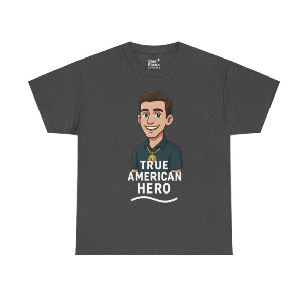 True American Hero Tee, Unisex Cotton T-Shirt for Tyler Robinson supporters - Image 55