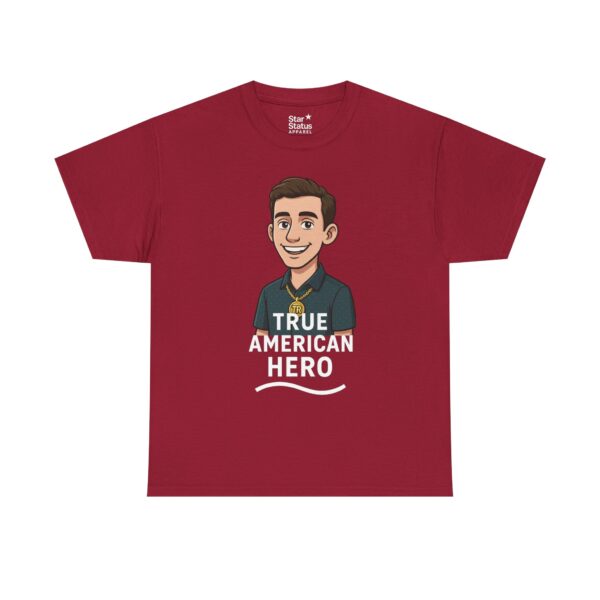 True American Hero Tee, Unisex Cotton T-Shirt for Tyler Robinson supporters - Image 49