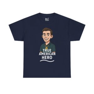 True American Hero Tee, Unisex Cotton T-Shirt for Tyler Robinson supporters