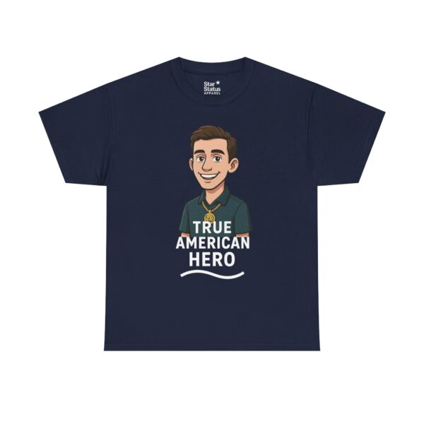 True American Hero Tee, Unisex Cotton T-Shirt for Tyler Robinson supporters