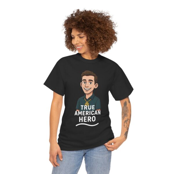 True American Hero Tee, Unisex Cotton T-Shirt for Tyler Robinson supporters - Image 11