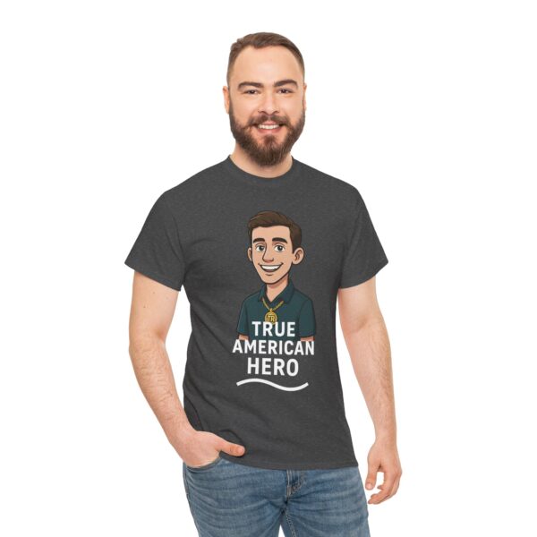 True American Hero Tee, Unisex Cotton T-Shirt for Tyler Robinson supporters - Image 60