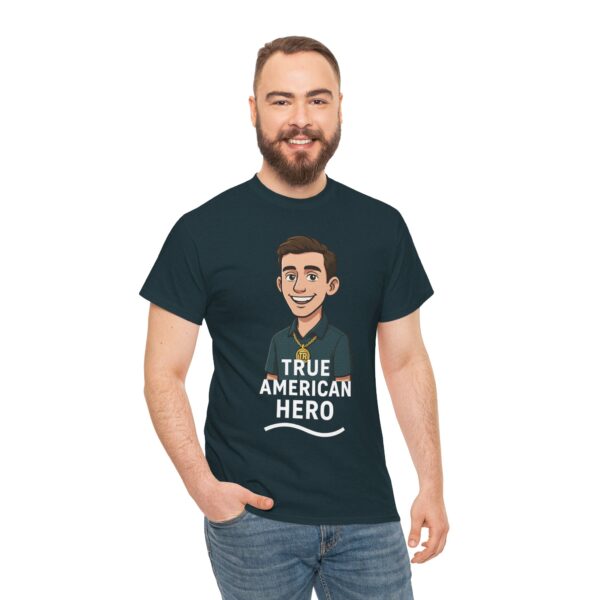 True American Hero Tee, Unisex Cotton T-Shirt for Tyler Robinson supporters - Image 36
