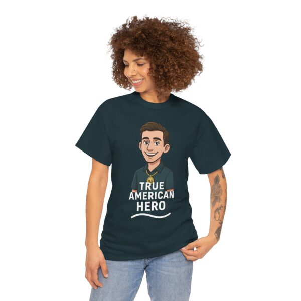 True American Hero Tee, Unisex Cotton T-Shirt for Tyler Robinson supporters - Image 35