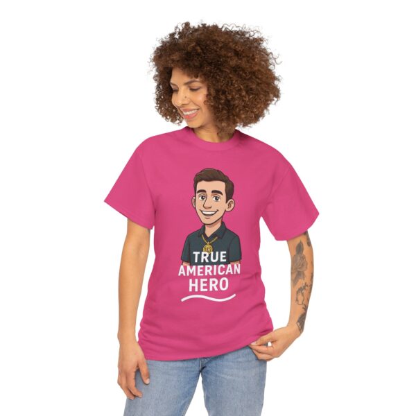 True American Hero Tee, Unisex Cotton T-Shirt for Tyler Robinson supporters - Image 41
