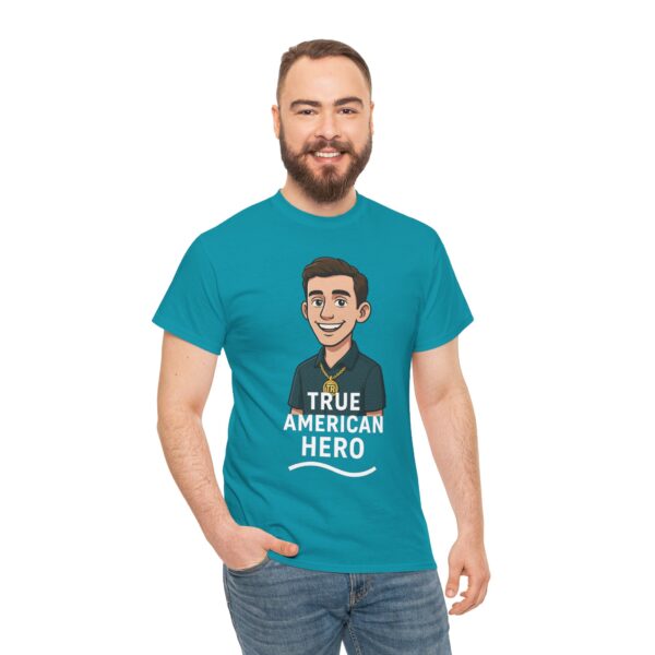 True American Hero Tee, Unisex Cotton T-Shirt for Tyler Robinson supporters - Image 30