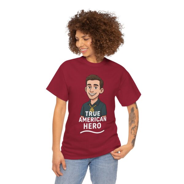 True American Hero Tee, Unisex Cotton T-Shirt for Tyler Robinson supporters - Image 53