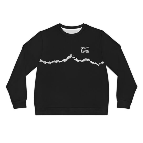 Ripped Paper Lightweight Star Status Sweatshirt for Casual Comfort, Lounge Wear, Streetwear, Star Status Apparel