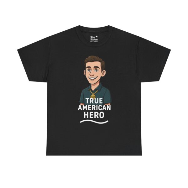 True American Hero Tee, Unisex Cotton T-Shirt for Tyler Robinson supporters - Image 7