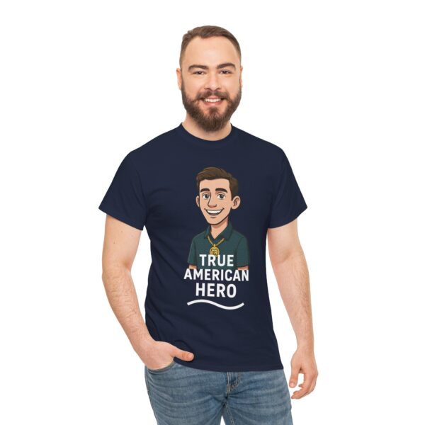 True American Hero Tee, Unisex Cotton T-Shirt for Tyler Robinson supporters - Image 6