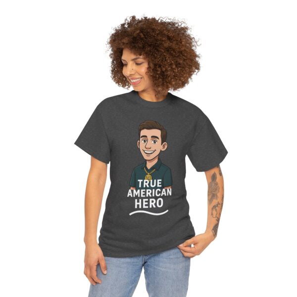 True American Hero Tee, Unisex Cotton T-Shirt for Tyler Robinson supporters - Image 59