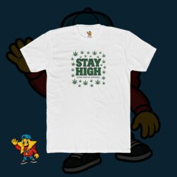 Stay High Tee — Cannabis Leaf Graphic Star Status Apparel Cotton T-Shirt