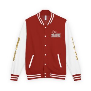 Letterman Jacket - "Star Status" Varsity Jacket with Gold Sleeve Script (assorted colors)