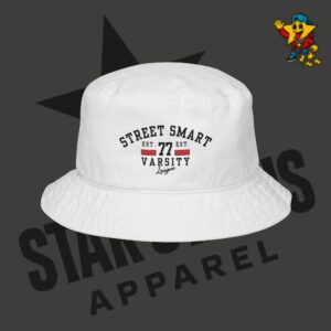 Street Smart Varsity Embroidered Bucket Hat