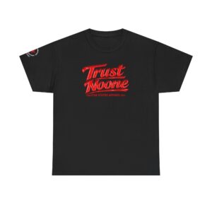 Trust No One Tee — Graphic Black Streetwear T-Shirt