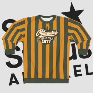 Milwaukee Made Me 1977 Striped Sweatshirt